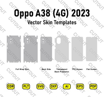 Oppo A38 4G 2023 Vector Skin Cut Files