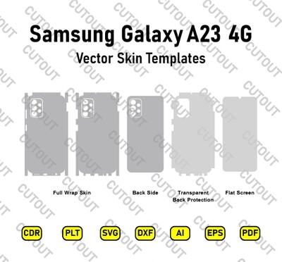 Samsung Galaxy A23 4G Vector Skin Cut Files