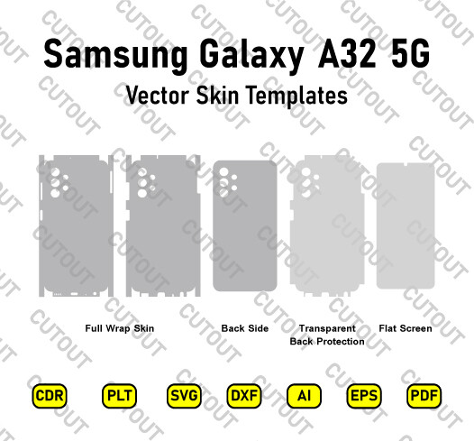 Samsung Galaxy A32 5G Vector Skin Cut Files
