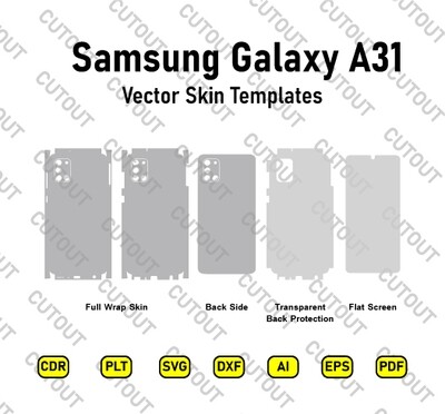 Samsung Galaxy A31 Vector Skin Cut Files