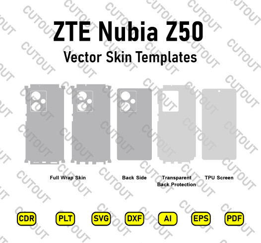 ZTE nubia Z50 Vector Skin Cut Files