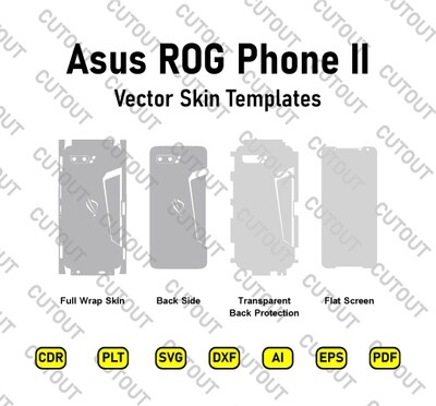 Asus ROG Phone II Vector Skin Cut Files