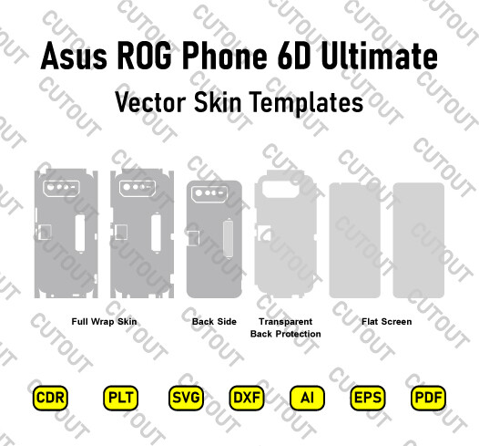 Asus ROG Phone 6D Ultimate Vector Skin Cut Files
