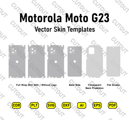Motorola Moto G23 Vector Skin Cut Files