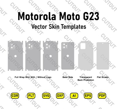Motorola Moto G23 Vector Skin Cut Files