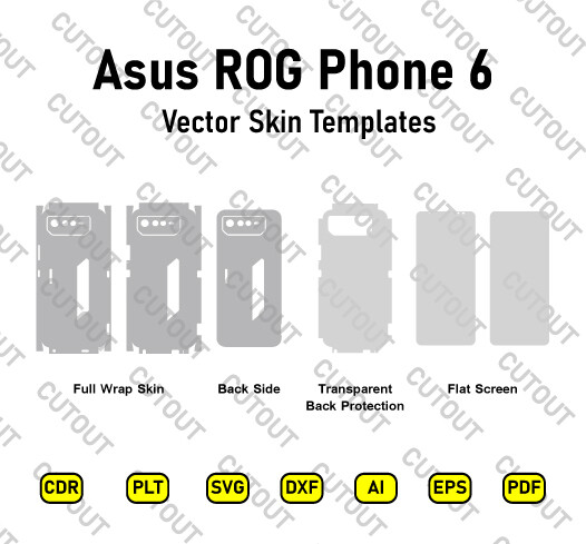 Asus ROG Phone 6 Vector Skin Cut Files