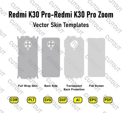 ​Xiaomi Redmi K30 Pro-Xiaomi Redmi K30 Pro Zoom Vector Skin Cut-Dateien