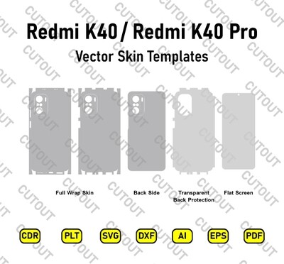 Xiaomi Redmi K40 / Redmi K40 Pro Vector Skin Cut Files