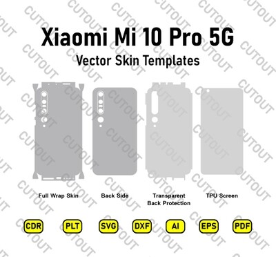 Xiaomi Mi 10 Pro 5G Vector Skin Cut Files