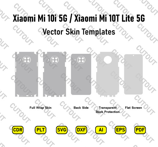 Xiaomi Mi 10i 5G / Mi 10T Lite 5G Vector Skin Cut Files