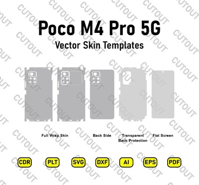 Xiaomi Poco M4 Pro 5G Vector Skin Cut Files