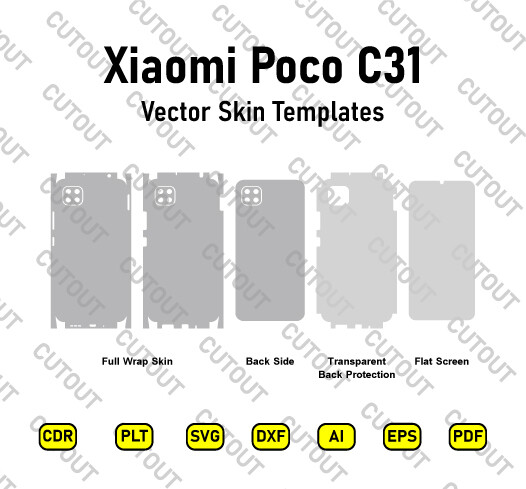 Xiaomi Poco C31 Vector Skin Cut Files