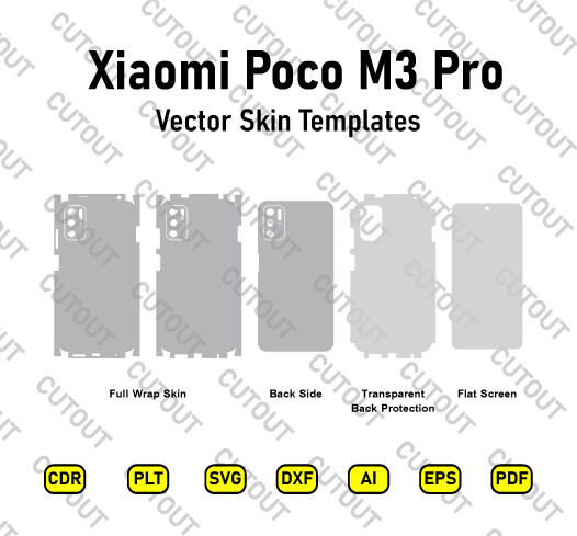 Xiaomi Poco M3 Pro 5G Vector Skin Cut Files