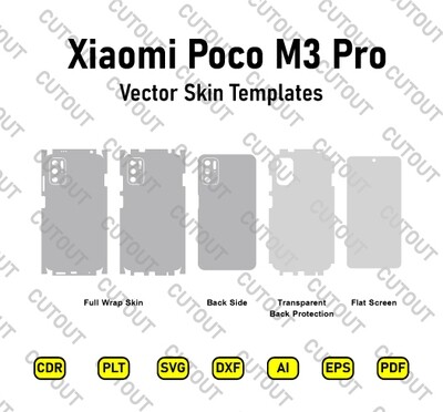 Xiaomi Poco M3 Pro 5G Vector Skin Cut Files