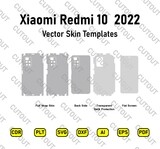 ​Xiaomi Redmi 10 2022 Vector Skin Cut-Dateien