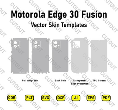 Motorola Edge 30 Fusion Vector Skin Cut Files