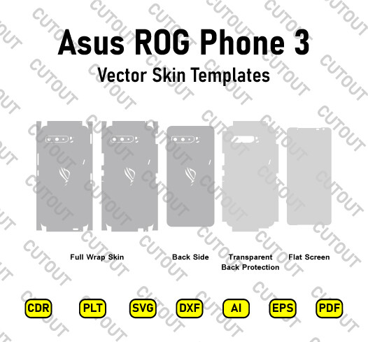 Asus ROG Phone 3 Vector Skin Cut Files