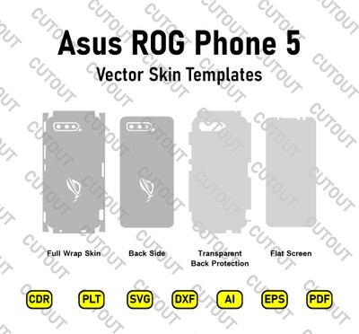 Asus ROG Phone 5 Vector Skin Cut Files