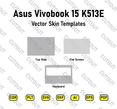Asus Vivobook 15 K513E Vector Skin Cut Files
