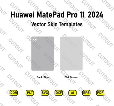 ​Archivos de corte de piel vectorial para Huawei MatePad Pro 11 2024