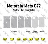 ​Archivos de corte de piel vectorial para Motorola Moto G72