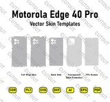 Archivos de corte de piel vectoriales para Motorola Edge 40 Pro