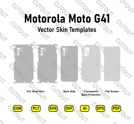 Motorola Moto G41 Vector Skin Cut Files