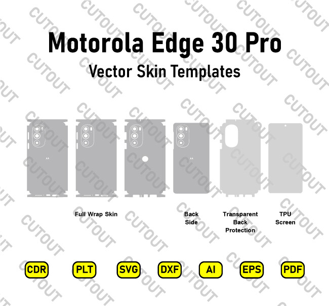 Motorola Edge 30 Pro Vector Skin Cut Files