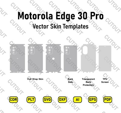​Motorola Edge 30 Pro Vector Skin Cut-Dateien