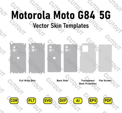 Motorola Moto G84 5G  Vector Skin Cut Files