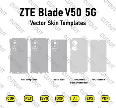ZTE Blade V50 5G Vector Skin Cut Files