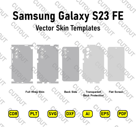 Samsung Galaxy S23 FE Vector Skin Cut Files