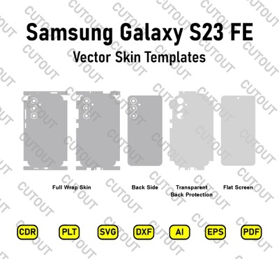 Samsung Galaxy S23 FE Vector Skin Cut Files