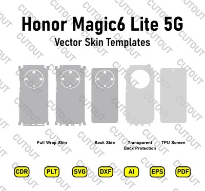 Honor Magic6 Lite 5G Vector Skin Cut Files