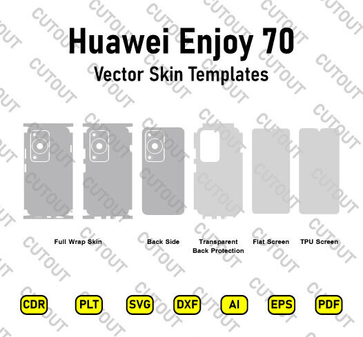 Huawei Enjoy 70 Vector Skin Cut Files