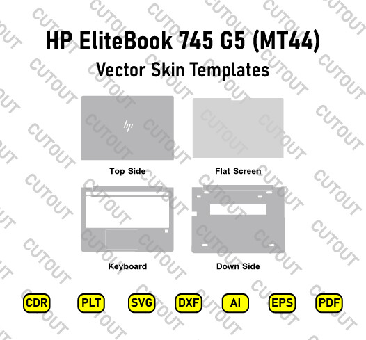 HP EliteBook 745 G5 MT44 Vector Skin Cut Files