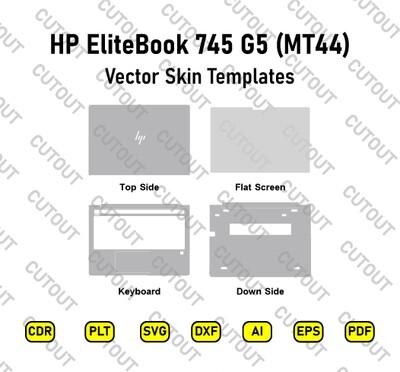 HP EliteBook 745 G5 MT44 Vector Skin Cut Files