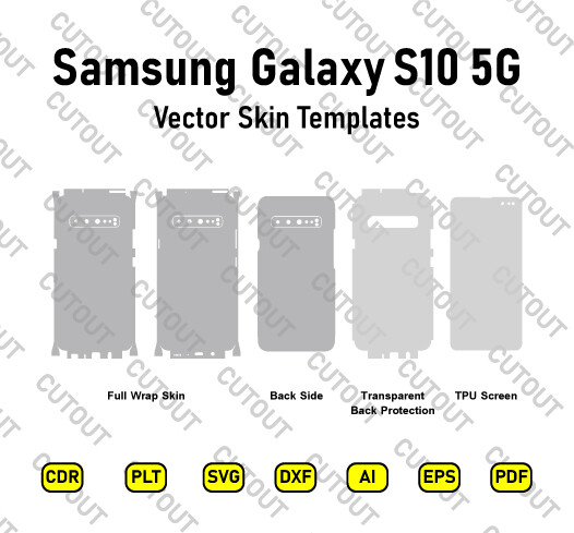 Samsung Galaxy  S10 5G Vector Skin Cut Files