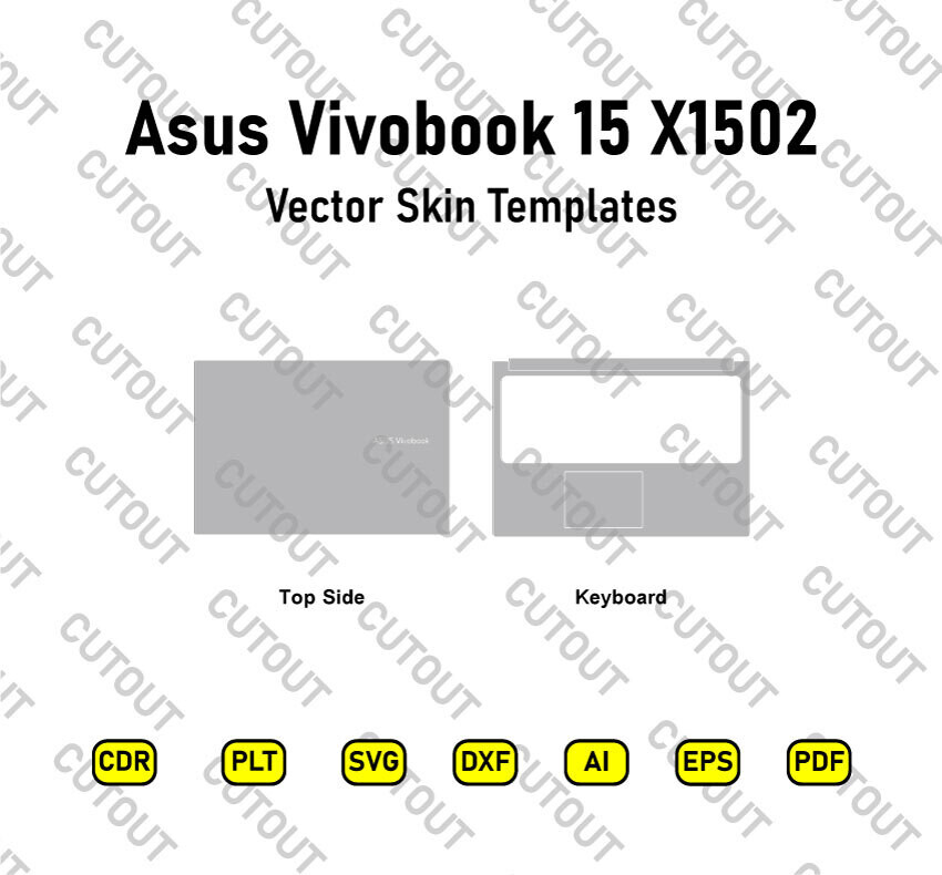 Asus Vivobook 15 X1502 Vector Skin Cut Files