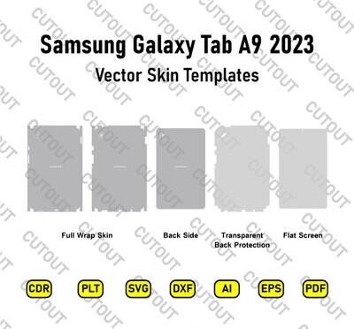 Samsung Galaxy Tab A9 2023 Vector Skin Cut Files