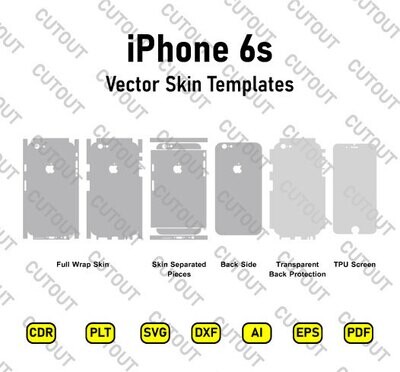 iPhone 6s Vector Skin Cut Files