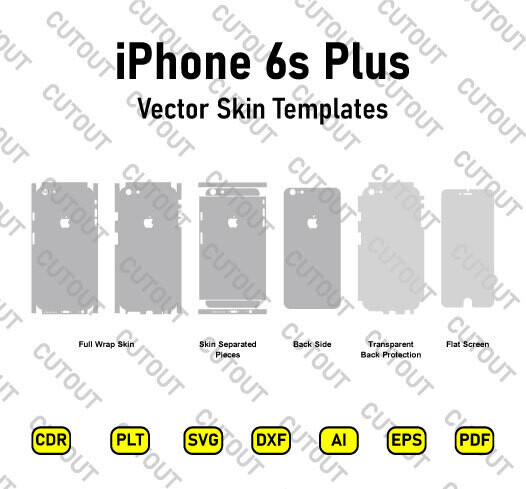 iPhone 6s Plus Vector Skin Cut Files
