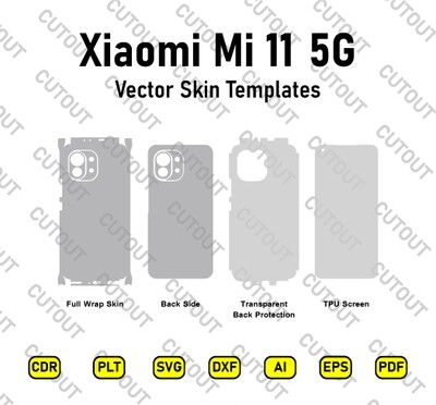 Xiaomi Mi 11 5G Vector Skin Cut Files