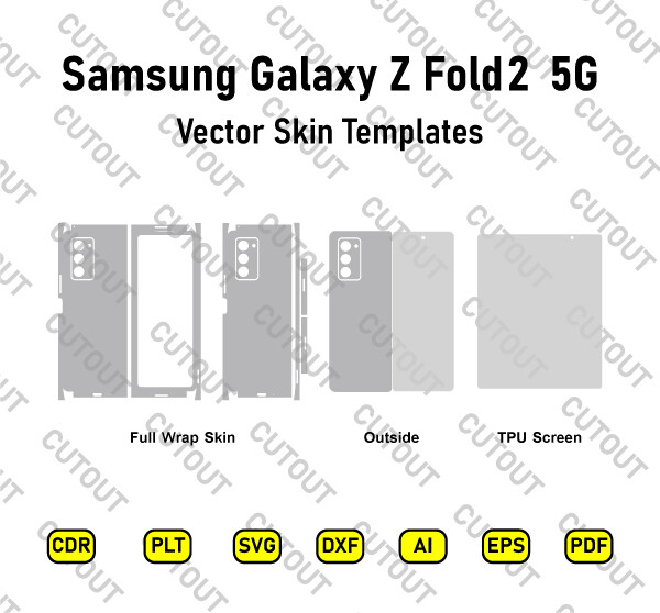 Samsung Galaxy Z Fold2 5G Vector Skin Cut Files