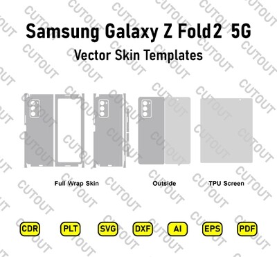 Samsung Galaxy Z Fold2 5G Vector Skin Cut Files