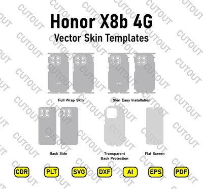 Honor X8b 4G Vector Skin Cut Files