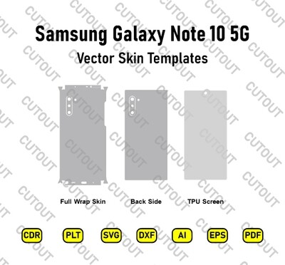 Samsung Galaxy Note10 5G Vector Skin Cut Files