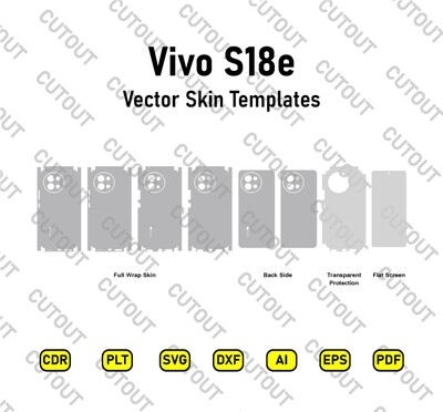 Vivo S18e Vector Skin Cut Files