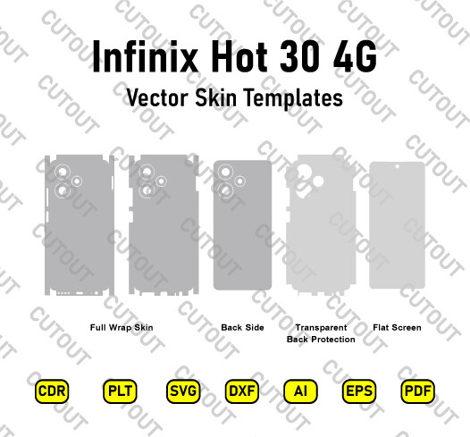 Infinix Hot 30 Vector Skin Cut Files