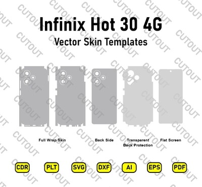 Infinix Hot 30 Vector Skin Cut Files